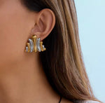 Wave Stud Earrings