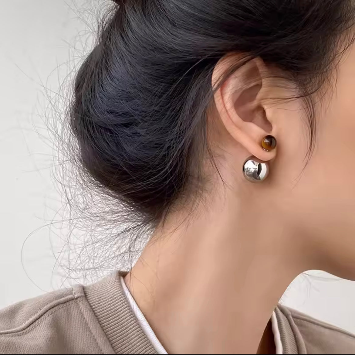 Double Ball Earrings