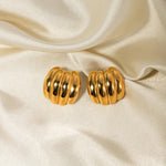 Wide C-shape Earrings