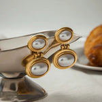 Double Pearl Earrings
