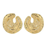 Large Round Spiral Earrings