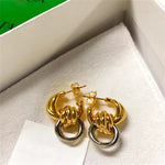Three-layer Winding Knot Earrings