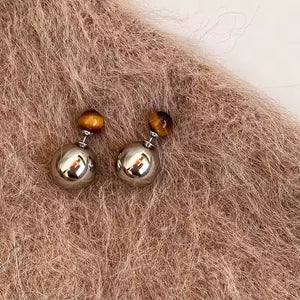 Double Ball Earrings
