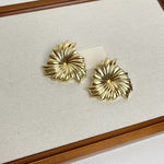 Metal Flower Earrings
