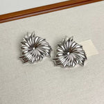 Metal Flower Earrings