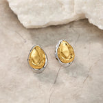Two tones stud earrings