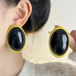 Oval Chunky Earrings
