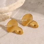 Twisted Ribbed Earrings