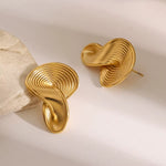 Twisted Ribbed Earrings