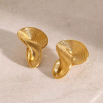 Twisted Ribbed Earrings