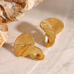 Twisted Ribbed Earrings