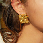 Square Stud Earrings