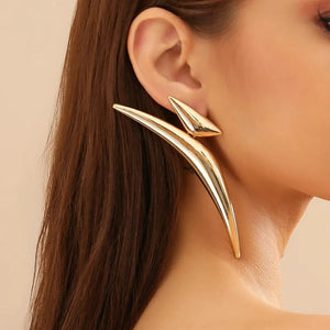 Pointed Large Earrings