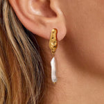 Long Pearl Earrings