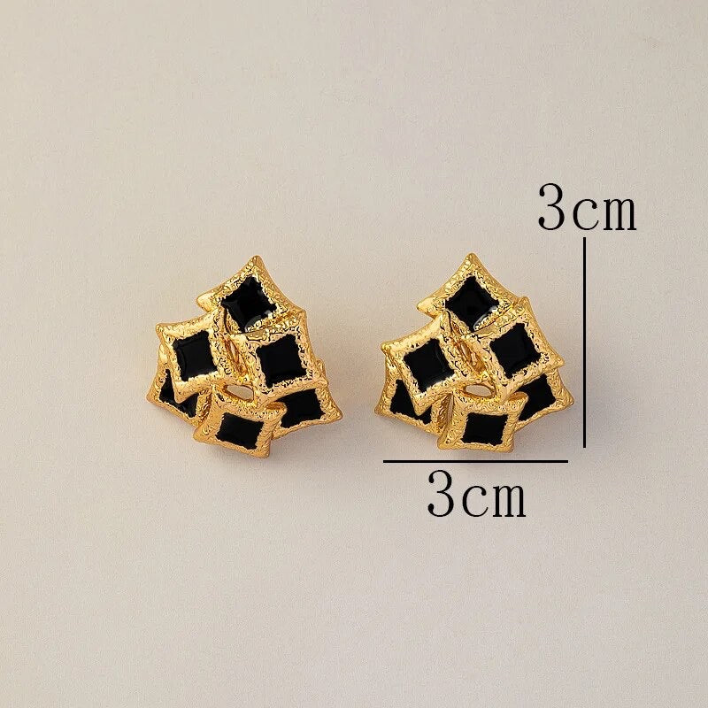 Geometric Stud Earrings