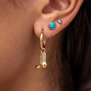 Cowboy Boots Pendant Earrings