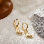 Cowboy Boots Pendant Earrings