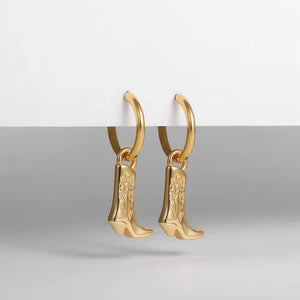 Cowboy Boots Pendant Earrings