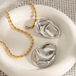 Vintage Big Metal Earrings