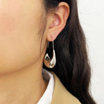 geometric Hammered Earrings