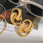 Water Drop Shaped Hollow Earrings