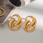 Water Drop Shaped Hollow Earrings