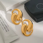 Water Drop Shaped Hollow Earrings