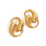 Water Drop Shaped Hollow Earrings