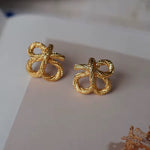 Rope twist knot earrings