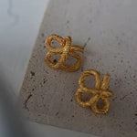Rope twist knot earrings