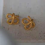 Rope twist knot earrings