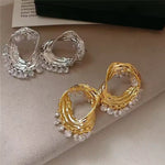 Geometric Crystal Earrings