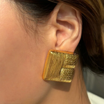 Square statement Earrings