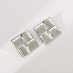 Glossy Small Square Earrings