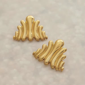 Wave Stud Earrings