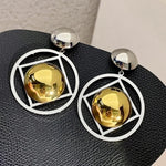 Triangle Round Earrings